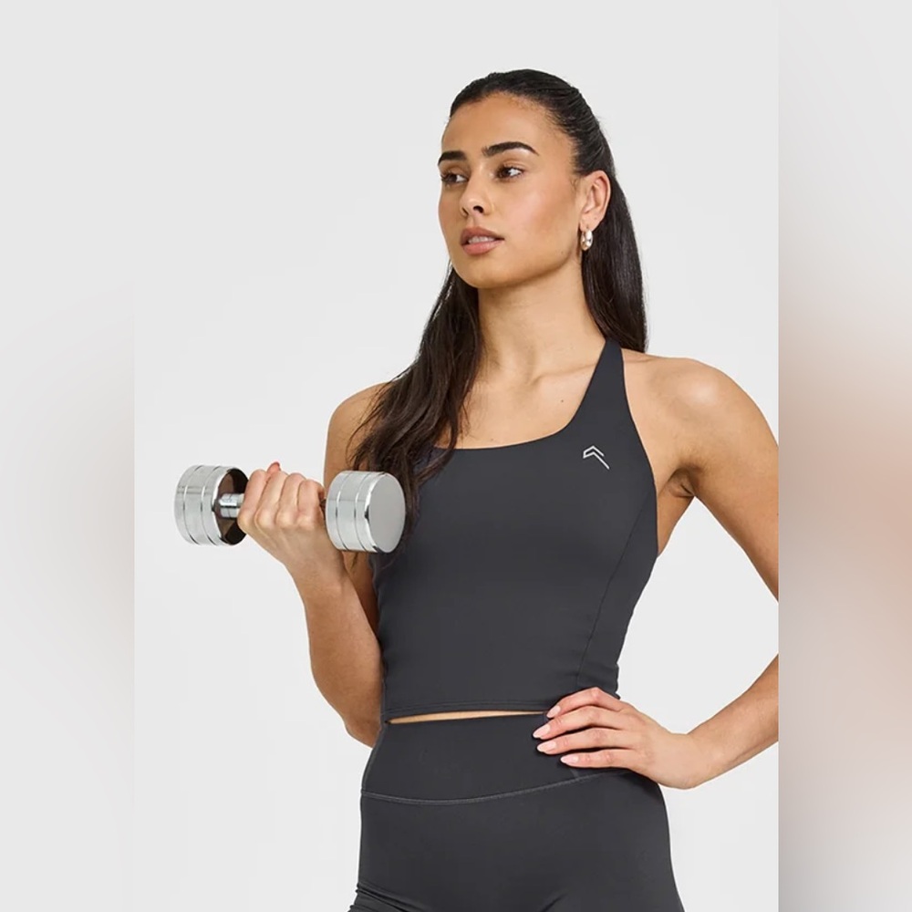Oner Active Timeless Square Neck Vest in Coal